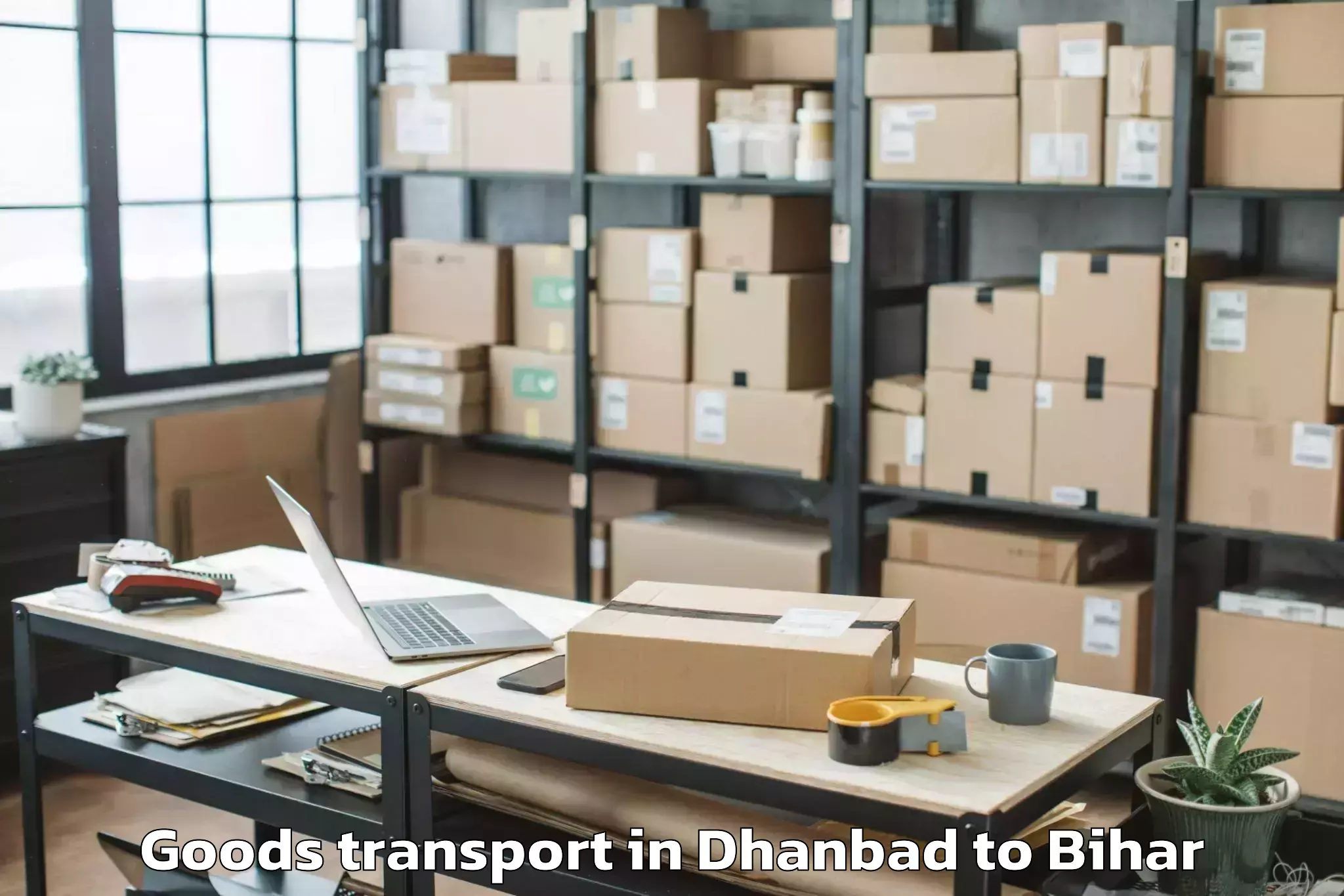 Book Dhanbad to Bagaha Goods Transport Online